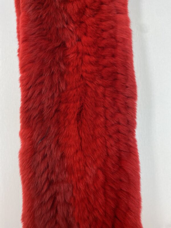A Red Color Fur Based Texture Headband Copy