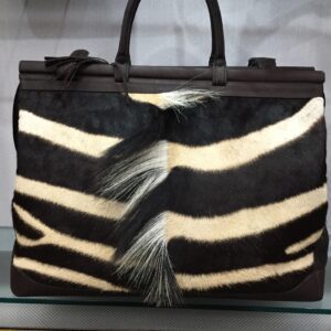 Kulu Zebra With Mane Weekender handbag