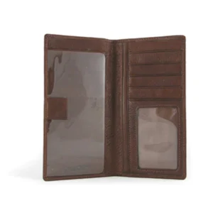 A Brown Color Leather Card Slot Case